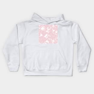 Cotton Candy pink marble - Tie Dye Shibori Texture Kids Hoodie